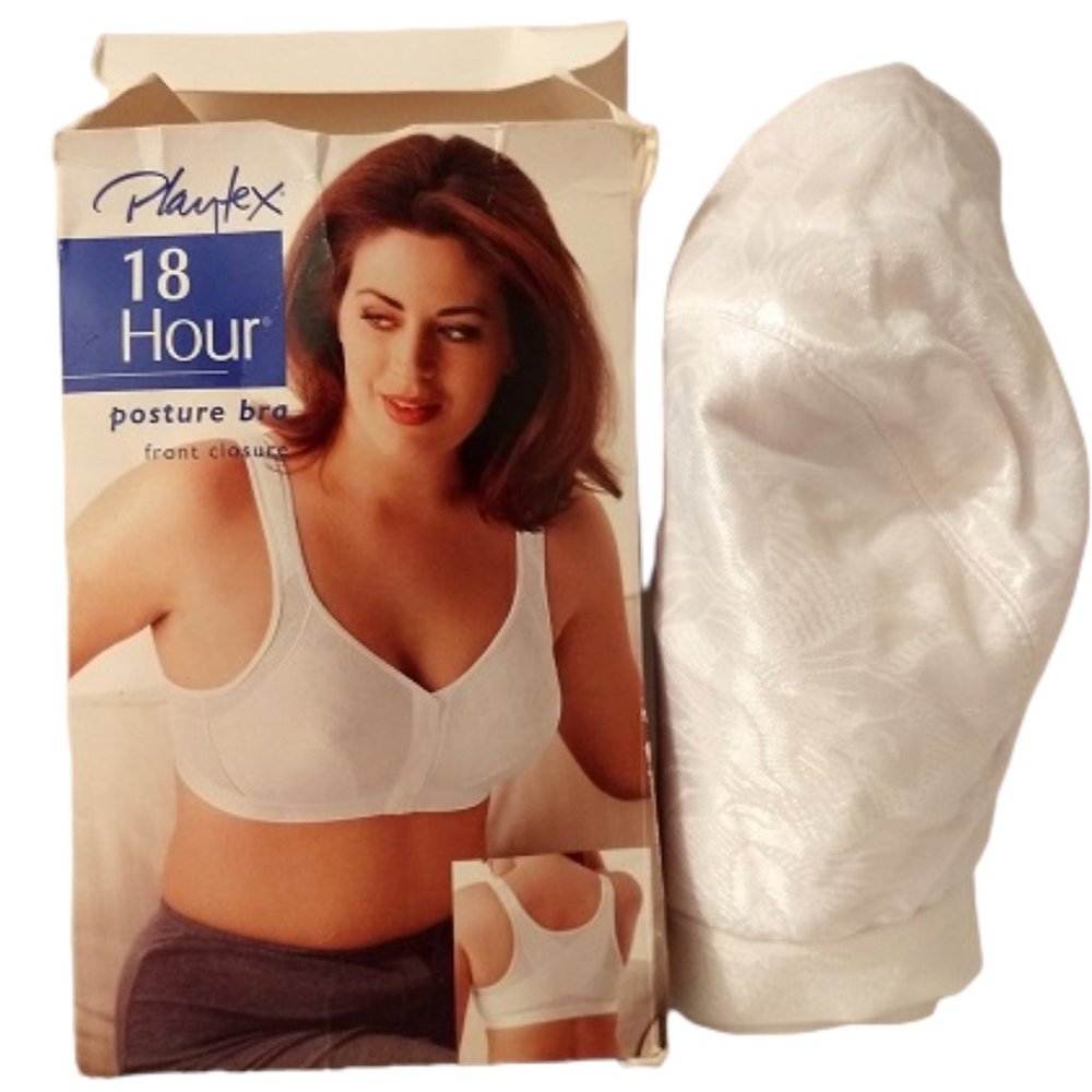 Playtex 18 Hr Bra White Soft Cup In Box Size 40D
